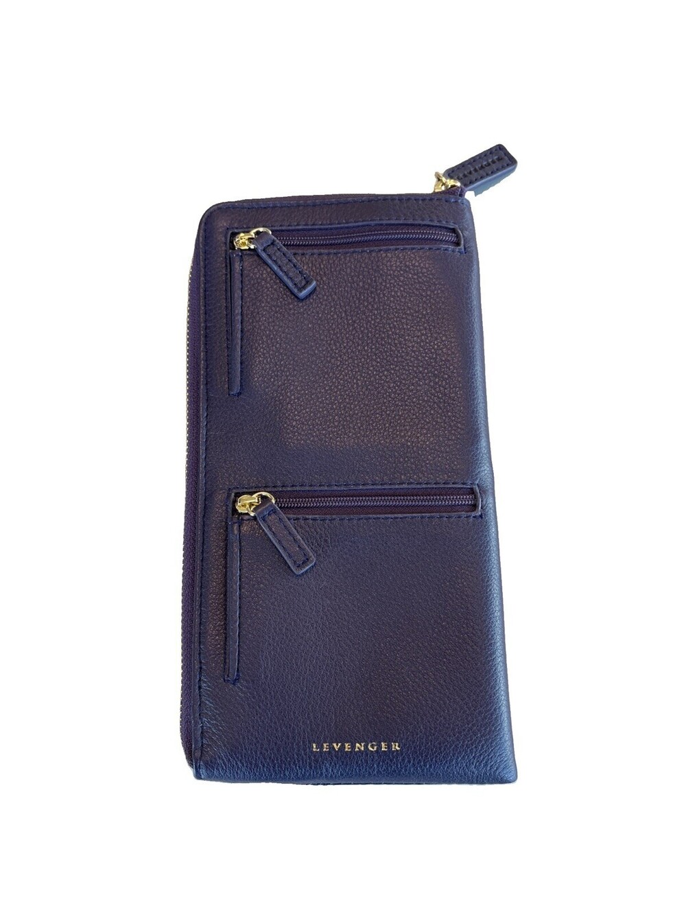 $100 Levenger First Class Traveler Wallet Organizer Leather
